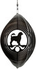 PORTUGUESE WATER DOG Circle Dog Swirly Metal Wind Spinner
