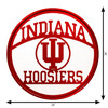 INDIANA HOOSIERS Collegiate Logo Metal Wall Art Decor