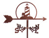 LIGHTHOUSE Flower Pot Birdhouse Steel Weathervane  LIGHTHOUSE Flower Pot Birdhouse Steel Weathervane