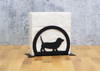 BASSET HOUND Dog Metal Letter Holder Napkin Holder