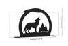 WOLF Metal Letter Holder Napkin Holder Dimensions