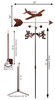 Airplane Low Wing Weathervane Dimensions Airplane Low Wing Weathervane Dimensions