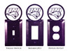 NORTHERN IOWA PANTHERS Collegiate Metal Plate Cover Description