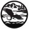 24" BALD EAGLE Scenic Metal Wall Art Decor