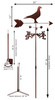 PIGEON HOMING ROLLER Weathervane Dimensions PIGEON HOMING ROLLER Weathervane Dimensions