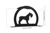SCHNAUZER Dog Metal Letter Holder Napkin Holder Dimensions