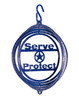 SERVE and PROTECT Tini Swirly Metal Christmas Tree Ornament 