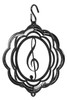 MUSIC NOTE Tini Swirly Metal Christmas Tree Ornament