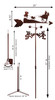 HORSE TEAM ROPER COWBOY Weathervane  Dimensions HORSE TEAM ROPER COWBOY Weathervane  Dimensions
