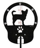 LONG HAIR CHIHUAHUA Dog Metal Steel Rain Gauge