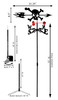 Farrell Series Skull & Crossbone Weathervane Dimensions Farrell Series Skull & Crossbone Weathervane Dimensions