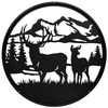 24" DEER BUCK WILDLIFE Scenic Metal Wall Art Decor
