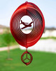 AIRPLANE LOW Circle Swirly Metal Wind Spinner