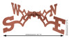 Weathervane Directional North South East West NSEW Coppervein Dimensions