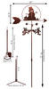 SNOWMAN SNOW WINTER Weathervane Dimensions