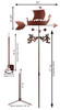 VIKING SHIP Weathervane Dimensions VIKING SHIP Weathervane Dimensions