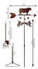 Cow Bull Weathervane Dimensions Cow Bull Weathervane Dimensions