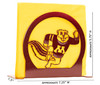 MINNESOTA GOPHERS Metal Letter Holder Napkin Holder Dimensions MINNESOTA GOPHERS Metal Letter Holder Napkin Holder Dimensions