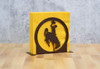 WYOMING BUCKING HORSE Metal Letter Holder Napkin Holder