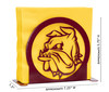 DULUTH BULLDOGS Metal Letter Holder Napkin Holder Dimensions