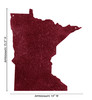 MINNESOTA State Steel Lime Sign Decorative Magnet Board Dimensions
