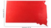 SOUTH DAKOTA State Steel Red Sparkle Sign Decorative Magnet Board Dimensions