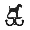 AIREDALE Dog Metal Wall Leash Holder Coat Hooks AIREDALE Dog Metal Wall Leash Holder Coat Hooks