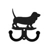 BASSET HOUND Dog Metal Wall Leash Holder Coat Hooks