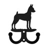 MINIATURE PINSCHER Dog Metal Wall Leash Holder Coat Hooks