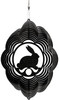 RABBIT Circle Swirly Metal Wind Spinner 