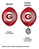 GEORGIA BULLDOGS Collegiate Swirly Metal Wind Spinner