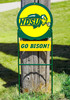 NDSU BISON Scenic Collegiate Logo Metal Yard Sign 