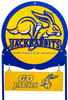 SOUTH DAKOTA JACK RABBITS SDSU Collegiate Logo Metal Yard Sign SOUTH DAKOTA JACK RABBITS SDSU Collegiate Logo Metal Yard Sign