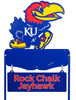 KANSAS JAYHAWKS Collegiate Logo Metal Yard Sign KANSAS JAYHAWKS Collegiate Logo Metal Yard Sign
