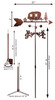 HAPPY CAMPER CAMP Weathervane Dimensions