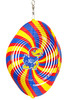 KANSAS JAYHAWKS Collegiate Collegiate Swirly Multi Color Metal Wind Spinner