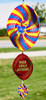 KANSAS JAYHAWKS Collegiate Collegiate Swirly Multi Color Metal Wind Spinner