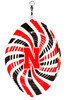 NEBRASKA HUSKERS Collegiate Swirly Multi Color Metal Wind Spinner 