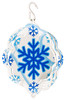 SNOWFLAKE Tini Multi Color Swirly Metal Christmas Tree Ornament