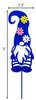 GNOME Blue "Bossy Blake" Metal Yard Stake