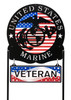 US MARINES Scenic Metal Yard Sign US MARINES Scenic Metal Yard Sign