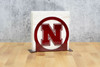 NEBRASKA HUSKERS Metal Letter Holder Napkin Holder