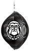 GEORGIA BULLDOGS MASCOT Collegiate Swirly Metal Wind Spinner