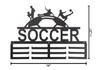 Soccer Steel Medal Ribbon Holder Dimensions