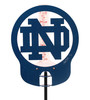 NOTRE DAME Interlock ND Metal Steel Rain Gauge