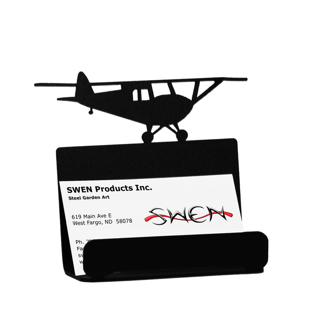 Taildragger Airplane Business Card Holder Swen Products
