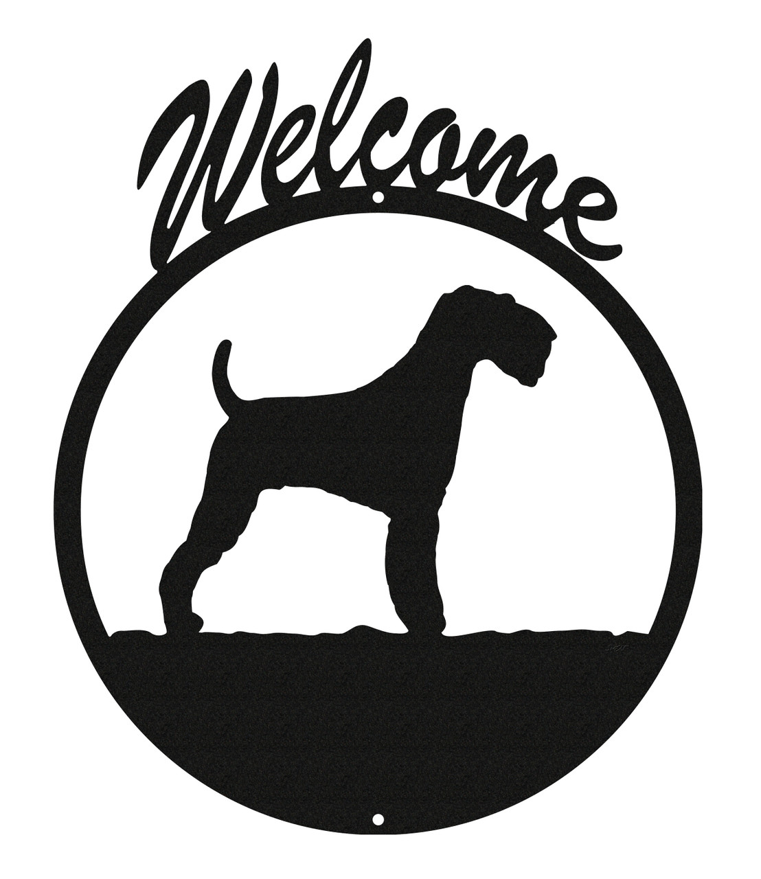 SWEN Products WESTIE TERRIER Dog Black Metal Welcome Sign SWEN Products WESTIE TERRIER Dog Black Metal Welcome Sign