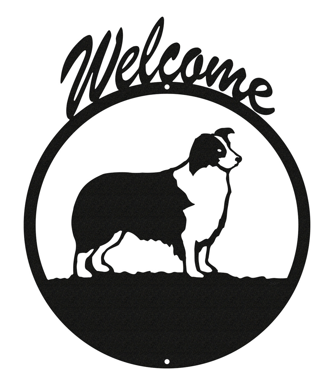 SWEN Products WESTIE TERRIER Dog Black Metal Welcome Sign SWEN Products WESTIE TERRIER Dog Black Metal Welcome Sign