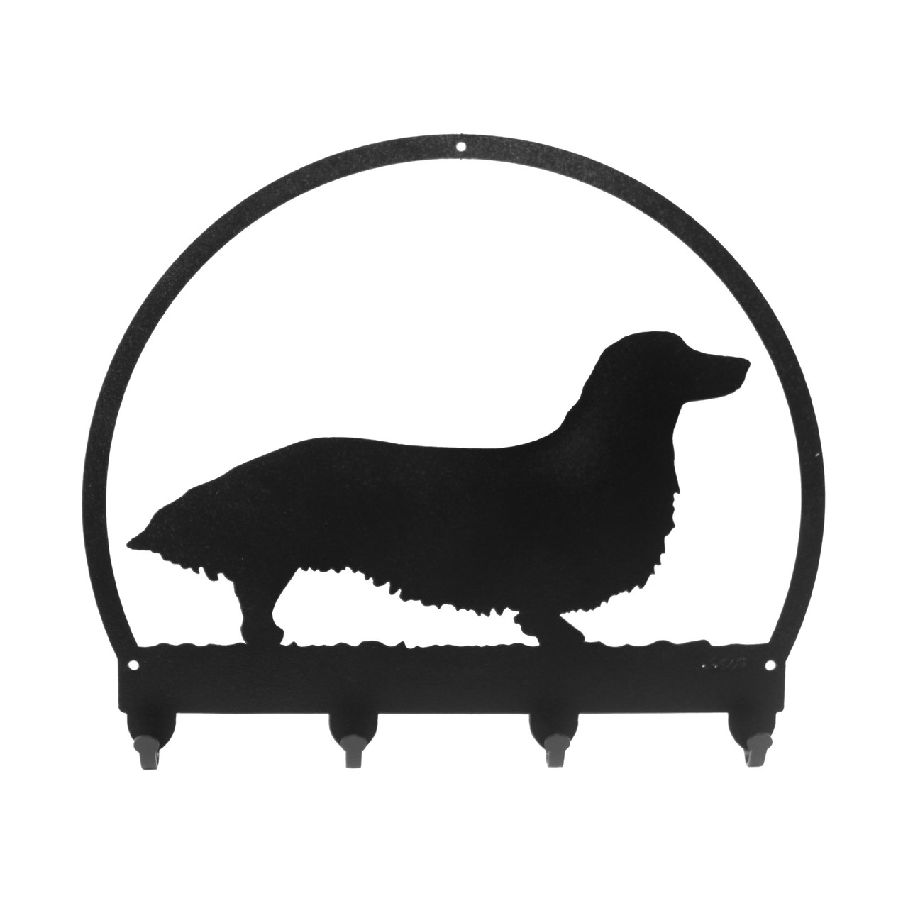 SWEN Products DANDIE DINMONT Metal 2 Hook Key Chain Holder Hanger