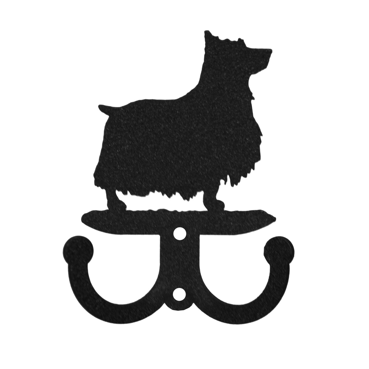SWEN Products DANDIE DINMONT Metal 2 Hook Key Chain Holder Hanger
